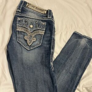 Rock Revival Women's Embellished Blue Skinny Jeans